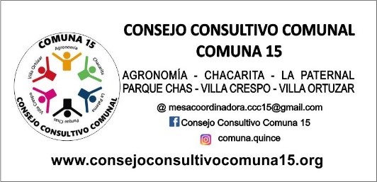 Comunicado de Prensa del Consejo Consultivo Comunal de la Comuna 15 por los incendios en Villa Ortúzar