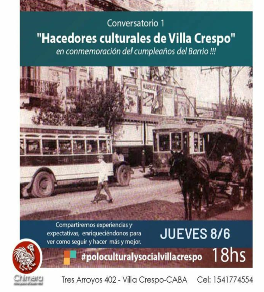 Conversatorio: Hacedores culturales del barrio de Villa Crespo