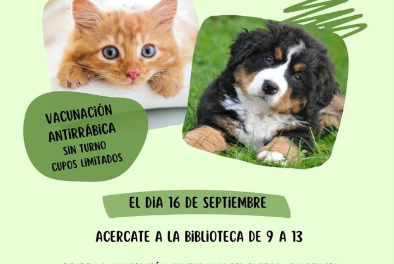 Vacuná gratis a tu mascota en La Paternal