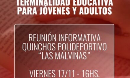 Terminalidad educativa para jóvenes y adultos en el Polideportivo “Las Malvinas”, de Argentinos Juniors