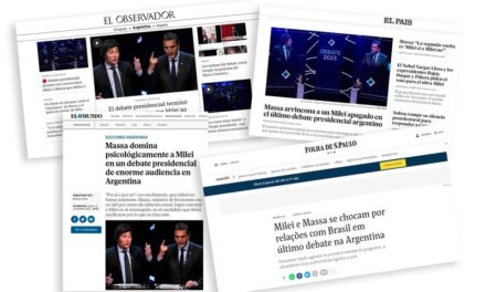El predominio de Massa y la debilidad de Milei, la lectura del debate de los medios internacionales