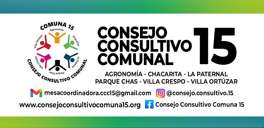 Reuniones de comisiones del Consejo Consultivo Comunal de la Comuna 15