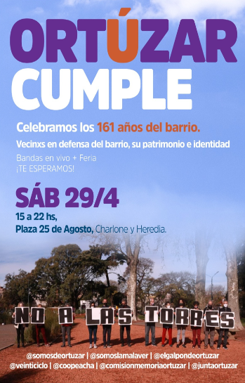 Festival por el 161° aniversario de Villa Ortúzar