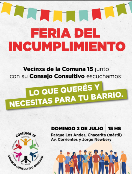 Feria del Incumplimiento en el Parque Los Andes