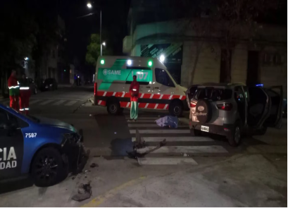 Persecución, tiroteo y choque en La Paternal: un delincuente murió