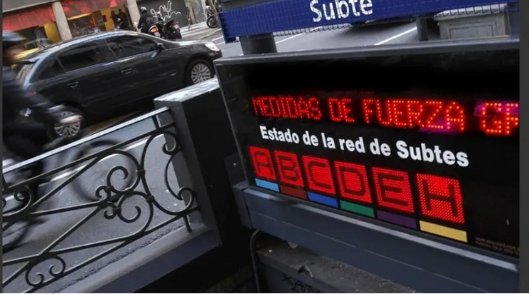 Subtes: se cumplió por tres horas un nuevo paro en todas las líneas