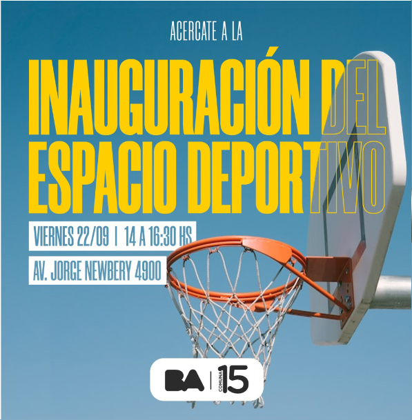 Inauguración del Corredor Deportivo Jorge Newbery