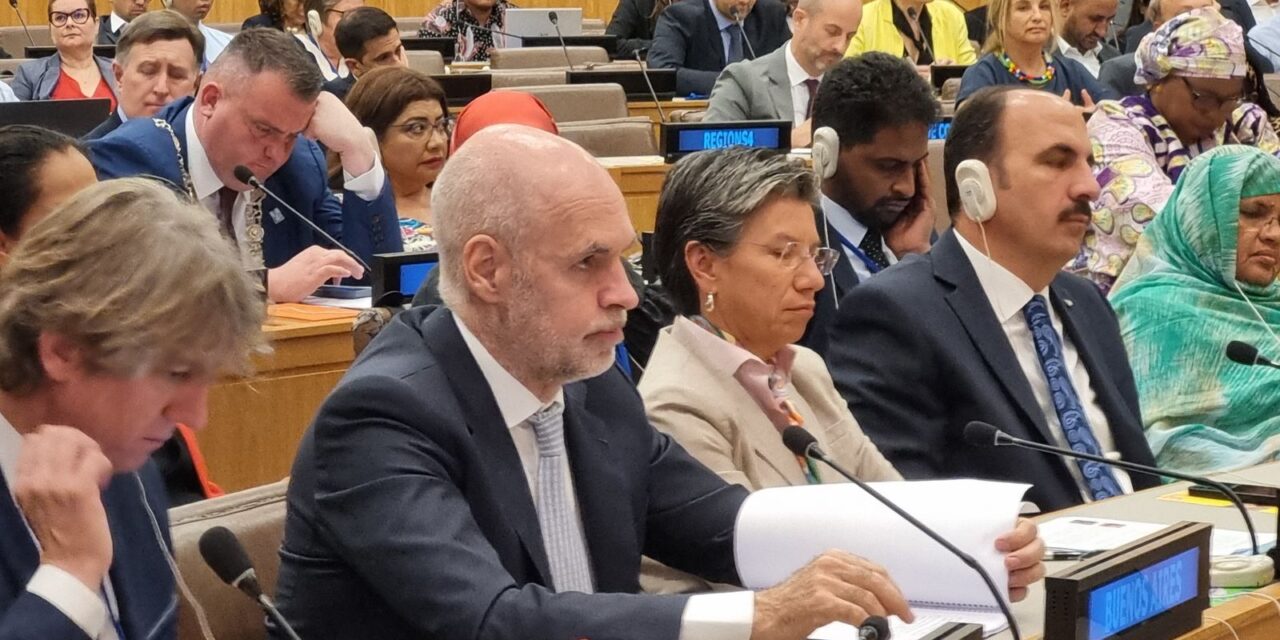 Rodríguez Larreta, en la ONU: “Necesitamos aumentar el financiamiento climático internacional”