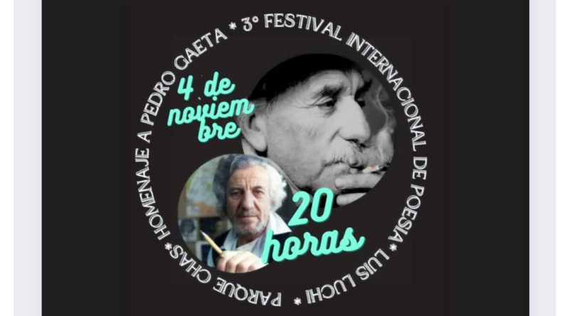 Tercera edición del Festival de Poesía “FIP Parque Chas Luis Luchi”