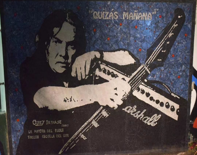 Homenaje a Pappo en su plaza