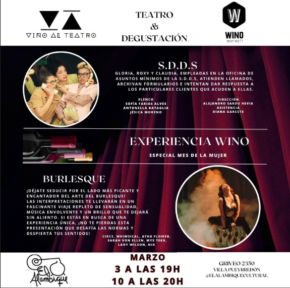 Quinta edición de “Vino al teatro”